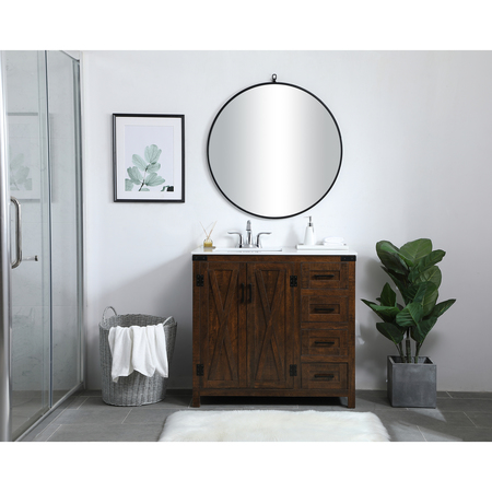 Elegant Decor 36 Inch Single Bathroom Vanity In Espresso VF90236EX